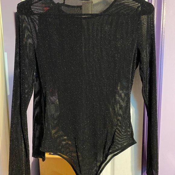 SHEIN sheer sparkly bodysuit - Picture 4 of 5